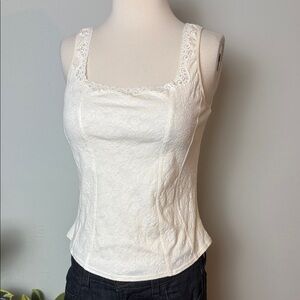 ARIANNE Cream Lace Camisole Top ~ XL